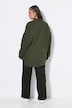 Chemisier en mousseline, oversize. Col classique, manches longues