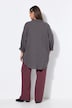 Musselin Bluse, oversized, Hemdkragen, Langarm