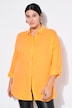 Musselin Bluse, oversized, Hemdkragen, Langarm
