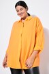 Musselin Bluse, oversized, Hemdkragen, Langarm