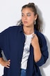Musselin Bluse, oversized, Hemdkragen, Langarm