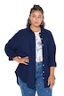 Mušelínová halenka, oversize, límeček, dlouhé rukávy