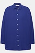 Musselin Bluse, oversized, Hemdkragen, Langarm
