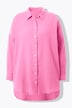Chemisier en mousseline, oversize. Col classique, manches longues