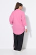 Chemisier en mousseline, oversize. Col classique, manches longues