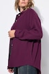 Musselin Bluse, oversized, Hemdkragen, Langarm