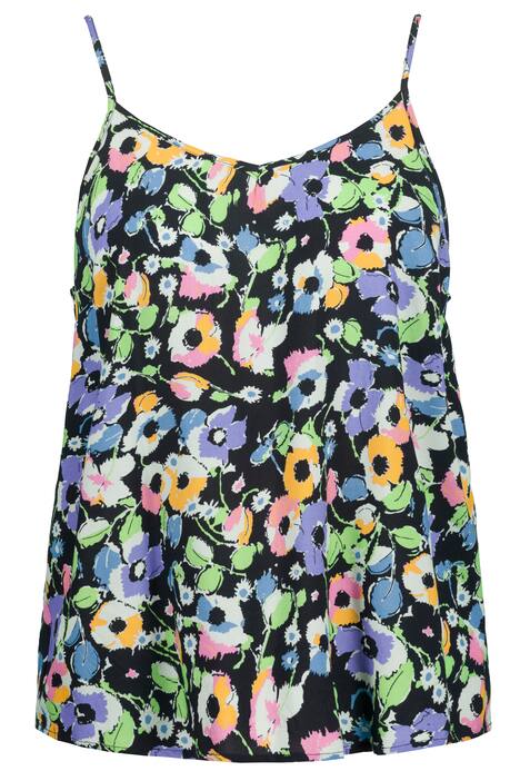 Top, květovaný potisk, výstřih do V, špagetová ramínka