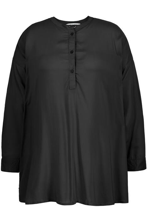 Tunika, oversize, kulatý výstřih, dlouhé rukávy, knoflíková léga