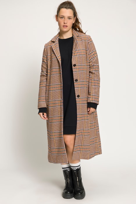 Woven Check Print Coat | all Coats | Coats
