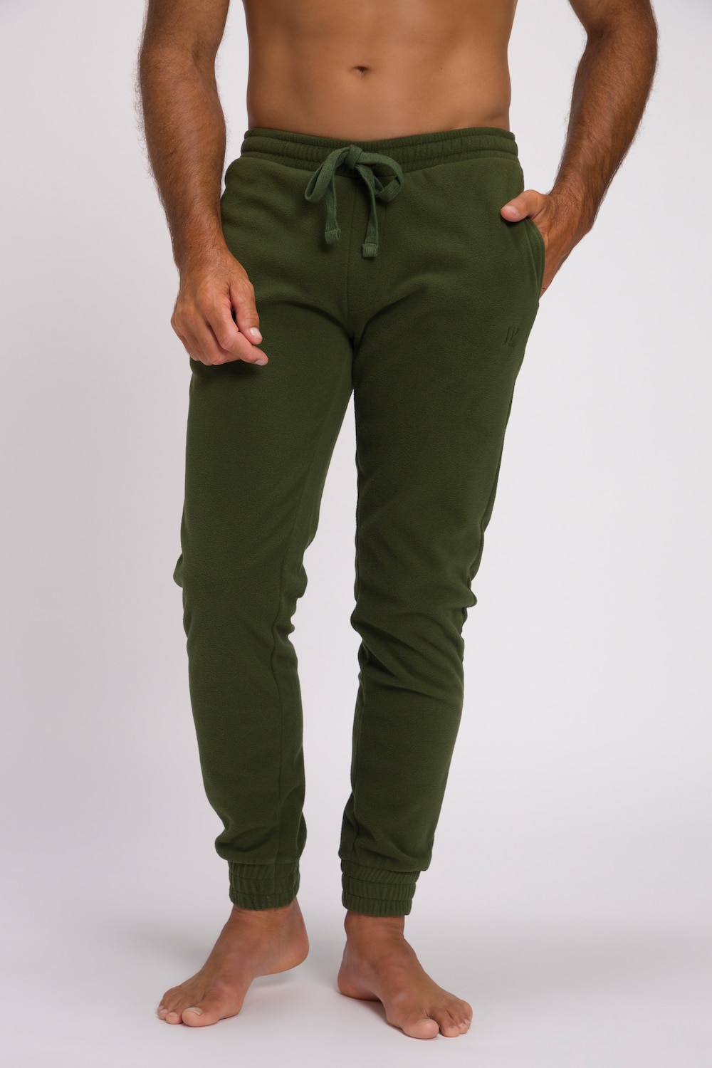 grandes tailles pantalon de pyjama, hommes, vert, taille: 6xl, polyester, jp1880