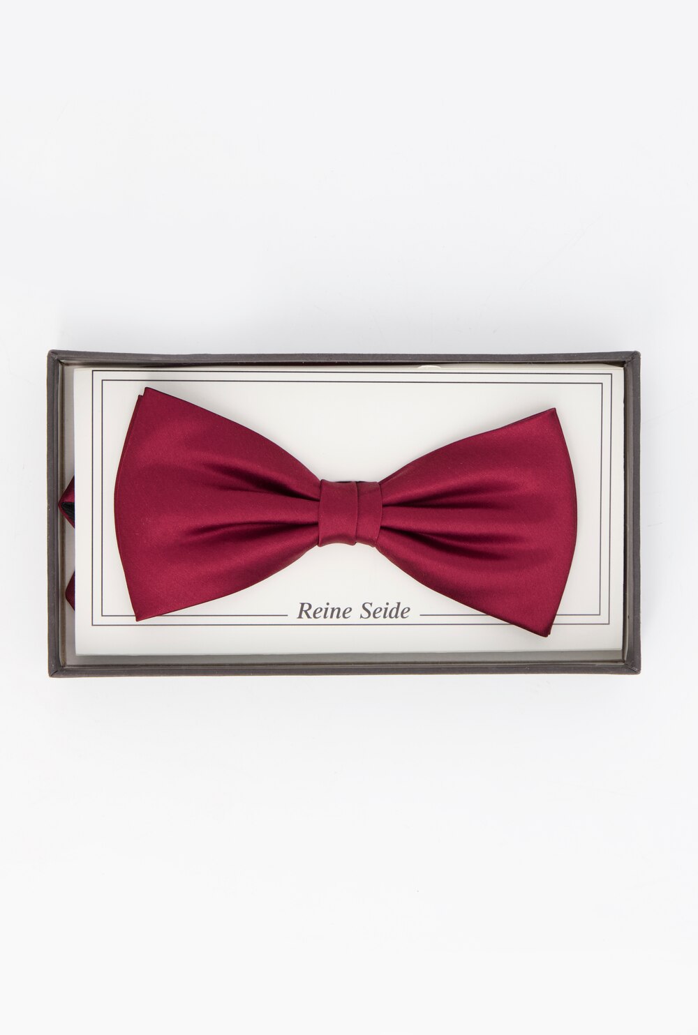 Stora storlekar Fluga med band, Her, brun, storlek: One Size, Siden, JP1880