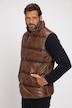 Leder-Steppweste, Leder, Lamm-Nappaleder, Stehkragen, gefüttert
