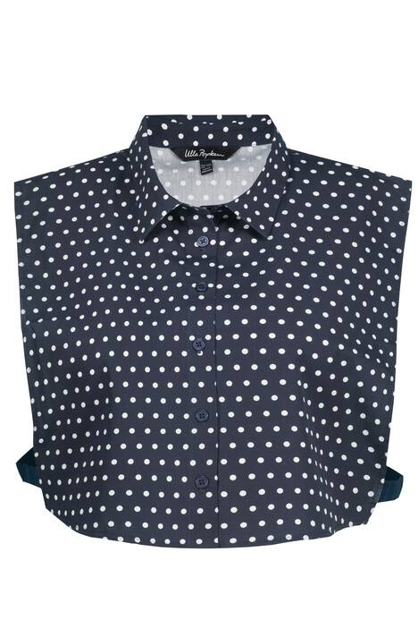 Halenkový límeček, puntíky, knoflíková léga, pod horní díly