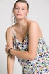 Slipdress, V-Ausschnitt, Spaghettiträger, Flower Print