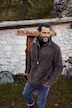 Lederjacke, Porc-Leder, Stehkragen, Webpelz Blende, Steppfutter