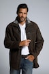 Lederjacke, Porc-Leder, Stehkragen, Webpelz Blende, Steppfutter