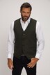 Gilet en tweed, avec patte de boutonnage, dos en maille
