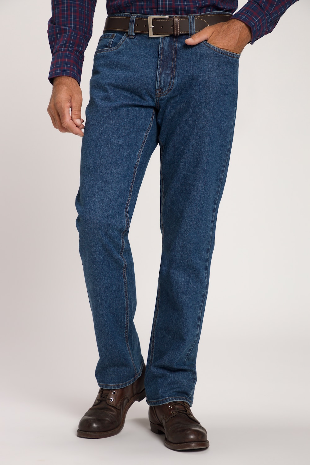 grandes tailles jean 5 poches, hommes, bleu, taille: 64, coton, jp1880