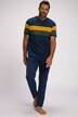 Schlafanzug, Zweiteiler, T-Shirt mit Ringeln, lange Hose, bis 8 XL