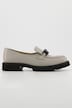 Leder-Loafer, Chunky-Kette, Weite H