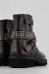 leren boots, biker look, studs, nappa leer, wijdte H