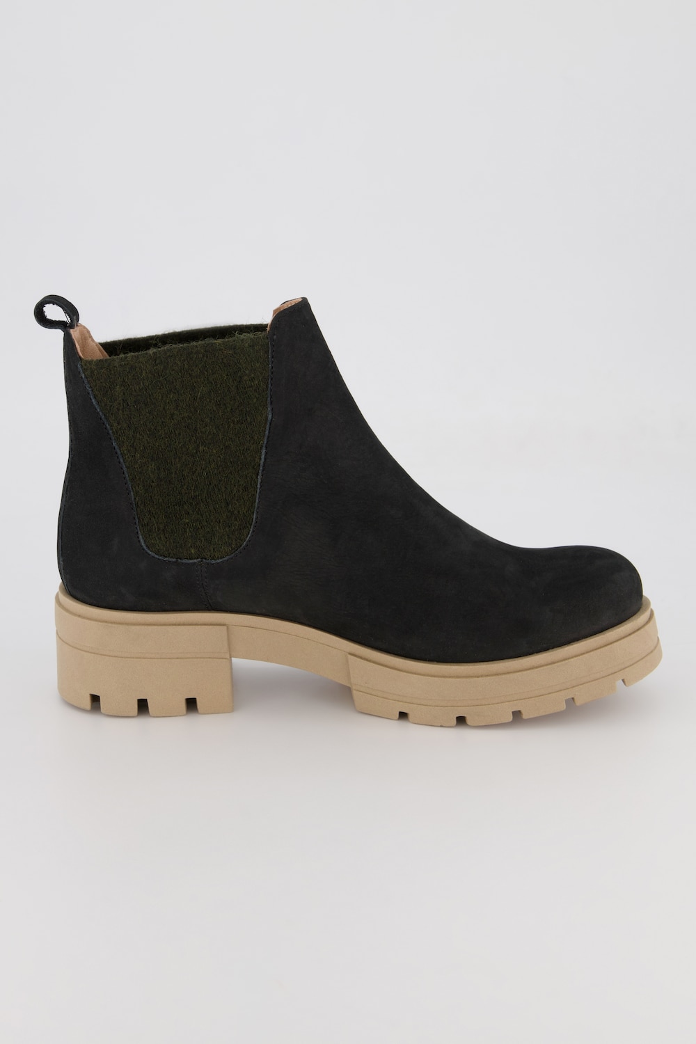 Chelsea-Boots, Damen, grün, Größe: 41, Leder, Ulla Popken