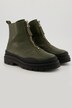 leren boots, ritssluiting, verwisselbaar voetbed, wijdte H