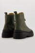 leren boots, ritssluiting, verwisselbaar voetbed, wijdte H