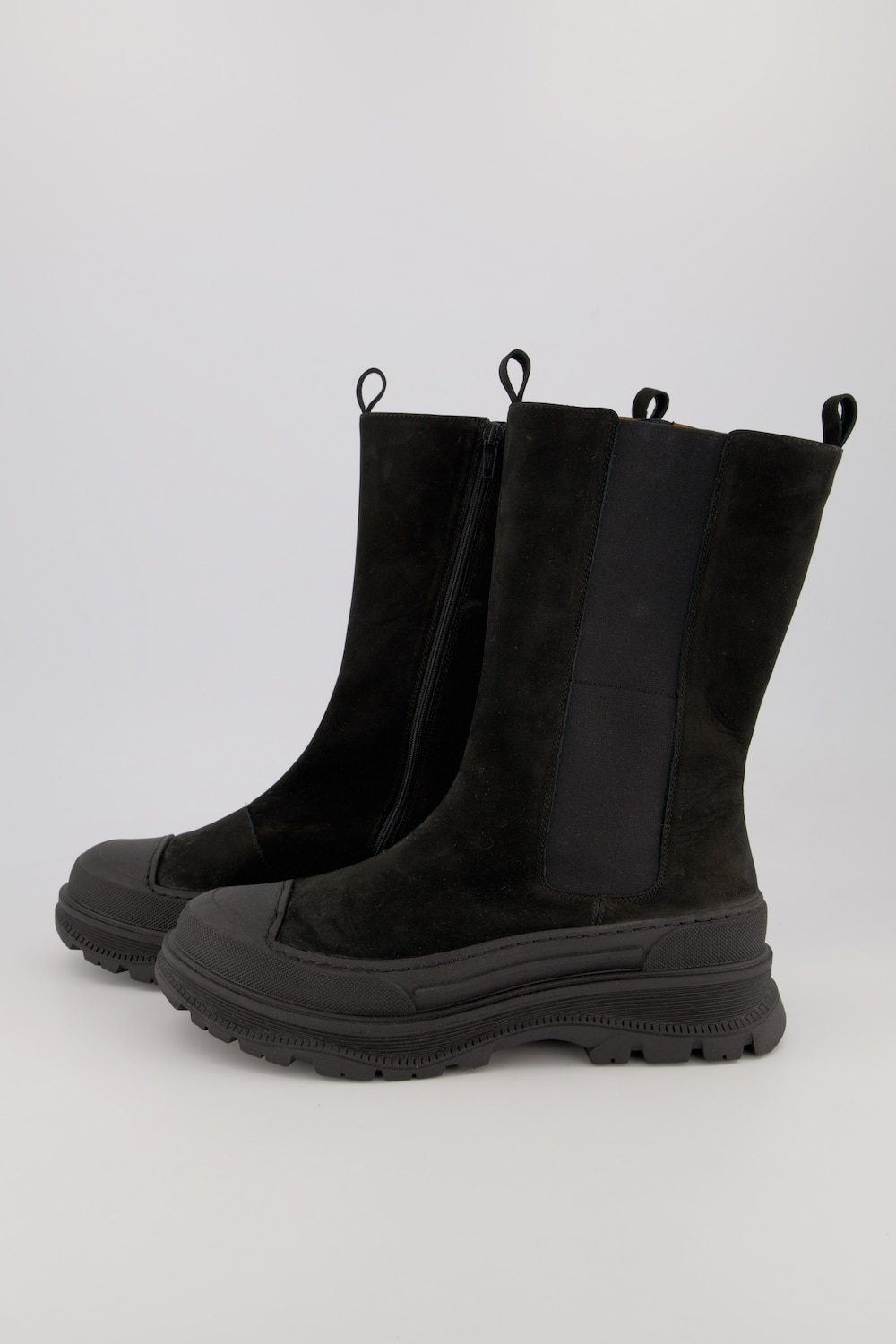 Chelsea-Boots, Damen, schwarz, Größe: 41, Leder, Ulla Popken