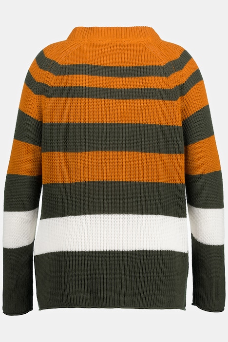 Abnormaal Metalen lijn Uitdrukkelijk Eco Cotton Stripe Raglan Sleeve Sweater | Sweater | Sweaters