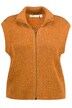 Vesta, stojáček, dvoucestný zip, bez rukávů, biobavlna