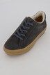 Leder-Sneaker, Wollfutter, Veloursleder, Weite H