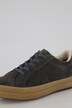 Leder-Sneaker, Wollfutter, Veloursleder, Weite H