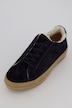 Leder-Sneaker, Wollfutter, Veloursleder, Weite H