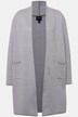 Cardigan, visgraatmotief, sjaalkraag, open model