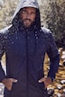 Veste imperméable, avec capuche et fermeture à glissière - doublure légère en mesh