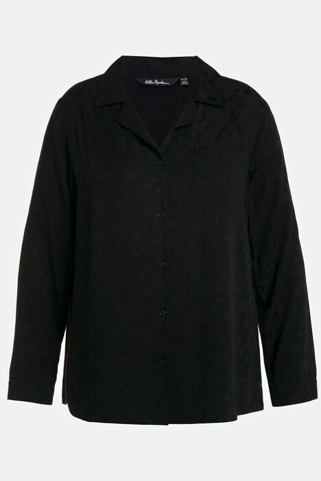 Pyjamas, prickar, kavajkrage, lång ärm