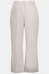 Stretch Cotton Partial Elastic Waist Flared Leg Pants