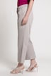 Stretch Cotton Partial Elastic Waist Flared Leg Pants