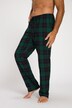 Pantalon de pyjama à taille élastique, en flanelle à carreaux