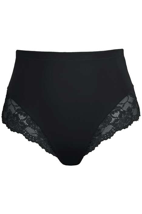 Midi kalhotky, transparentní krajka, vzadu nařasené