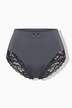 Culotte midi, dentelle transparente, doublée à l'arrière