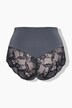 Culotte midi, dentelle transparente, doublée à l'arrière