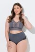 Culotte midi, dentelle transparente, doublée à l'arrière