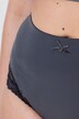 Culotte midi, dentelle transparente, doublée à l'arrière