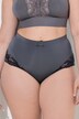 Culotte midi, dentelle transparente, doublée à l'arrière
