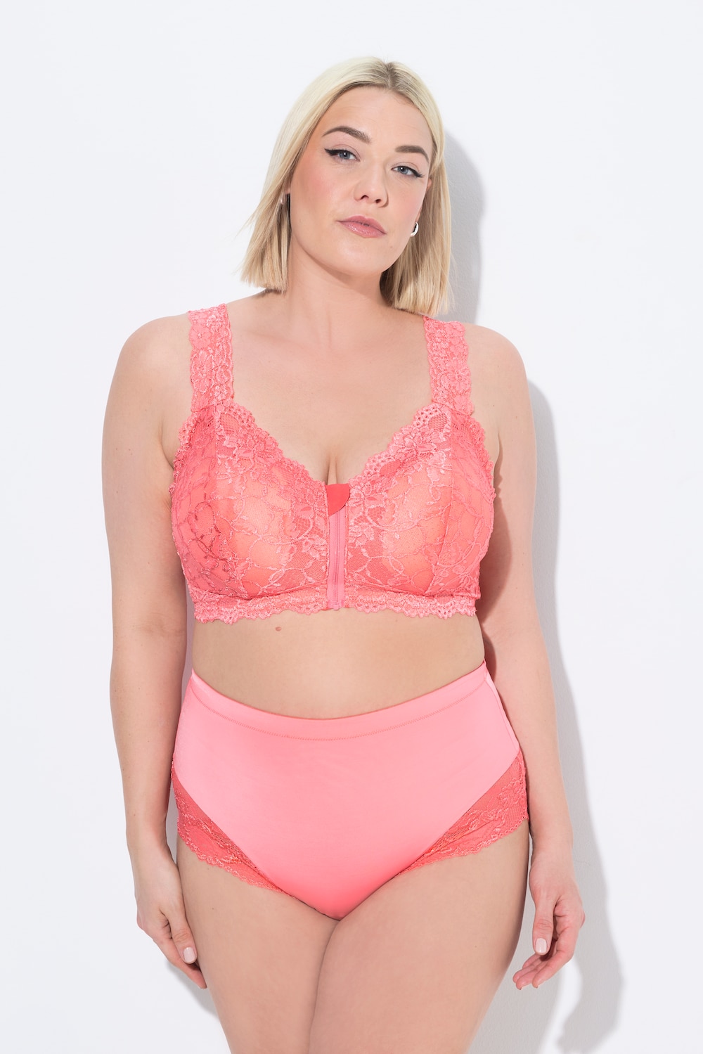 Große Größen Midislip, Damen, rot, Größe: 46/48, Baumwolle/Synthetische Fasern/Elasthan, Ulla Popken