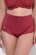 Culotte midi, dentelle transparente, doublée à l'arrière