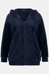 homewear jasje,  pluche, capuchon,  kangoeroezakken
