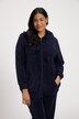 homewear jasje,  pluche, capuchon,  kangoeroezakken